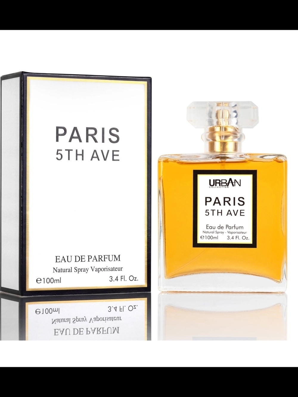 Urban Paris 5th Ave Eau de Parfum - Amber Gold Bottle